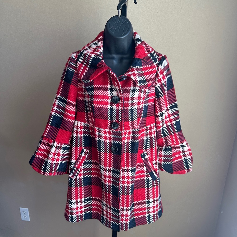 Takara Plaid Peacoat